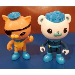 3 In Octonauts Captain Barnacles Kwazii Action Figures Replacements Collectibles